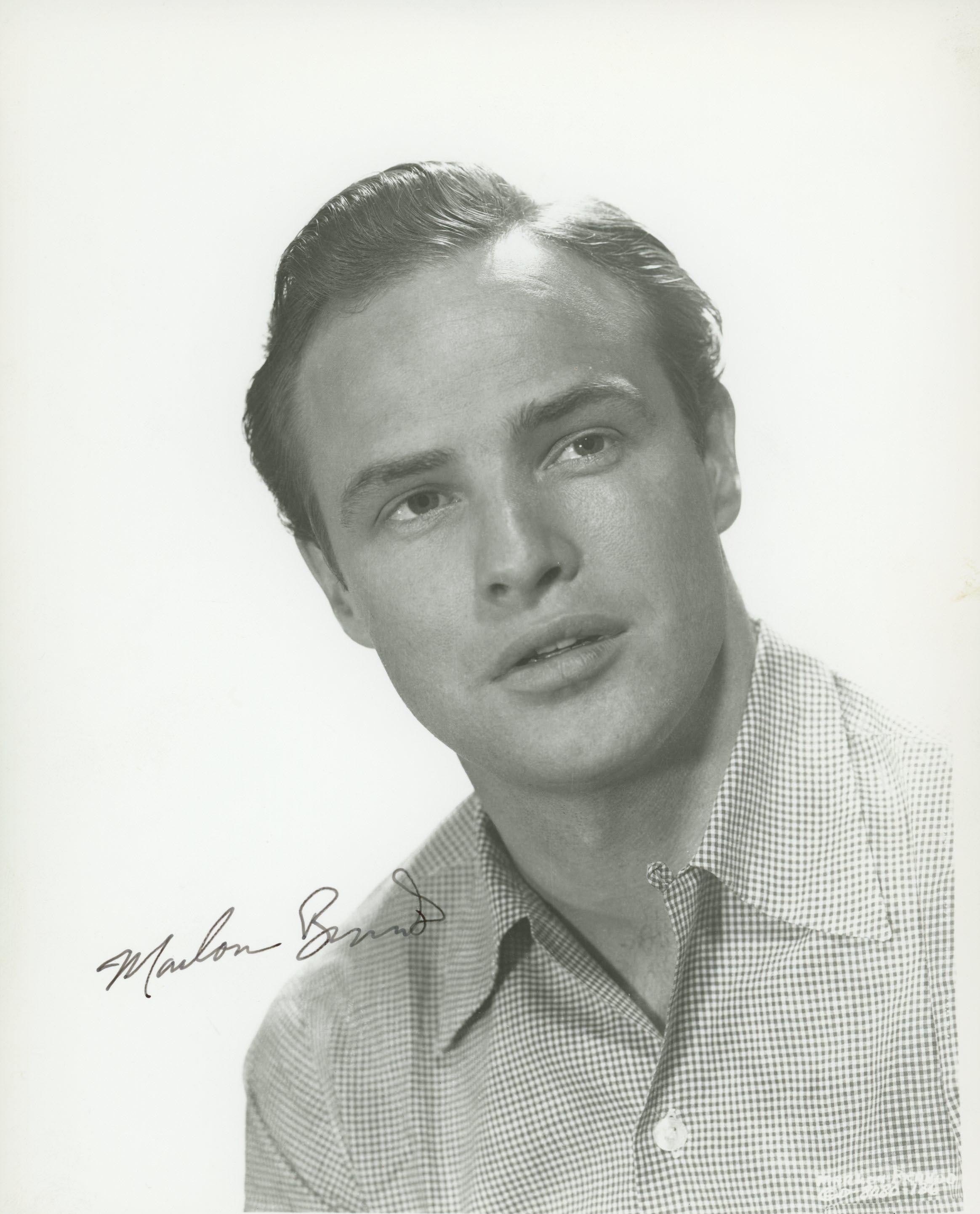 Marlon Brando signed photo. GFA Authenticated