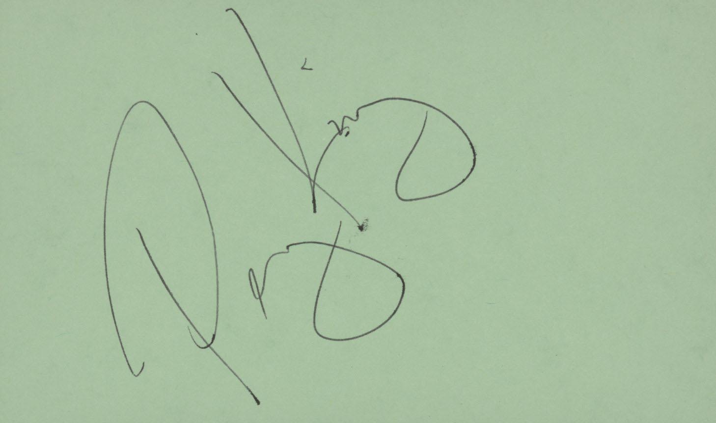 Perry King signature cut