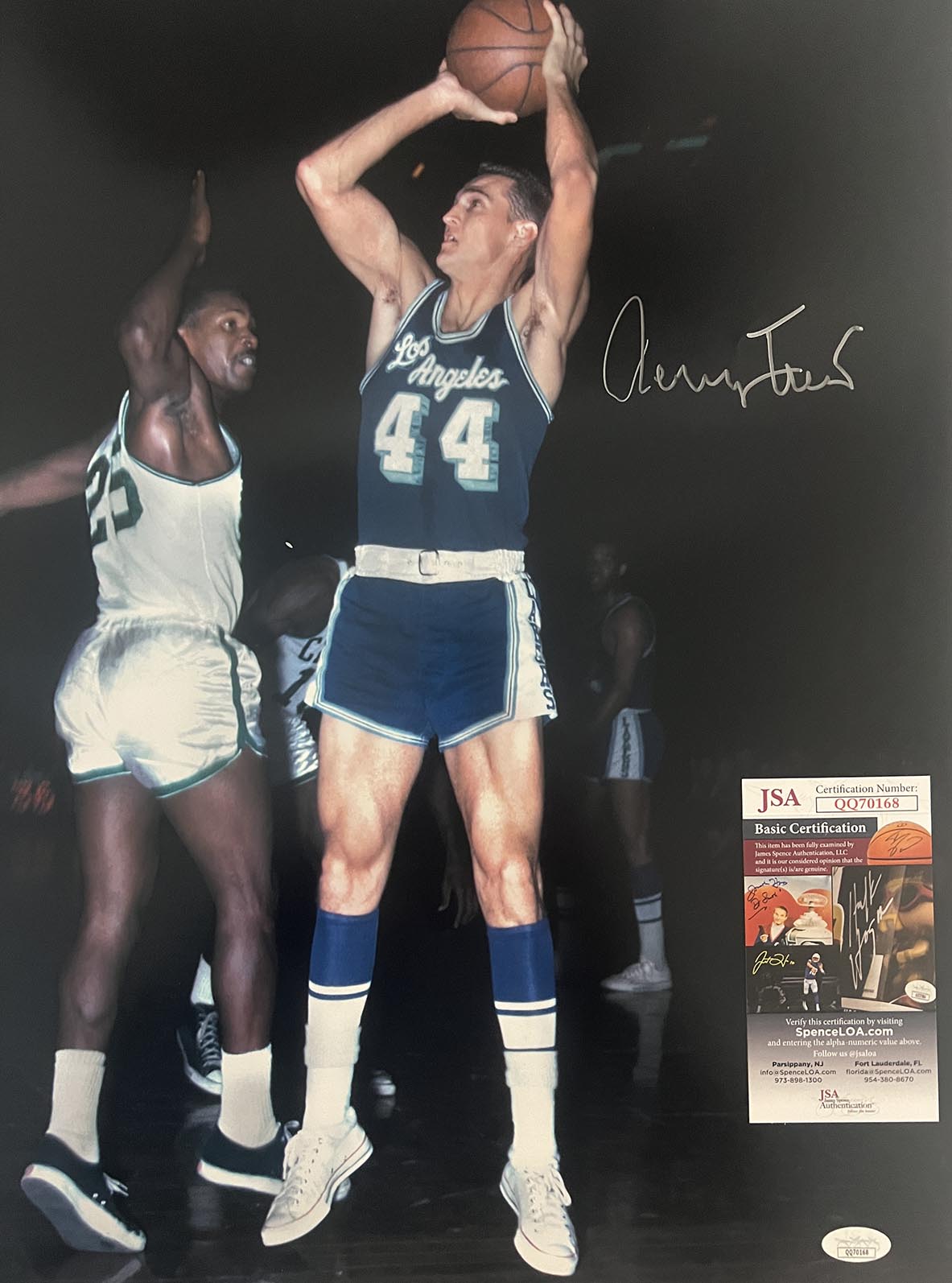 LA Lakers Jerry West signed photo - JSA