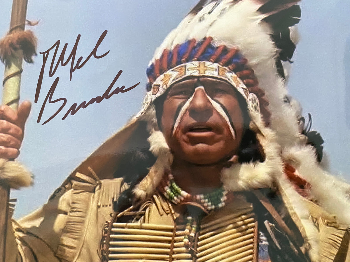 Blazing Saddles Mel Brooks signed movie photo