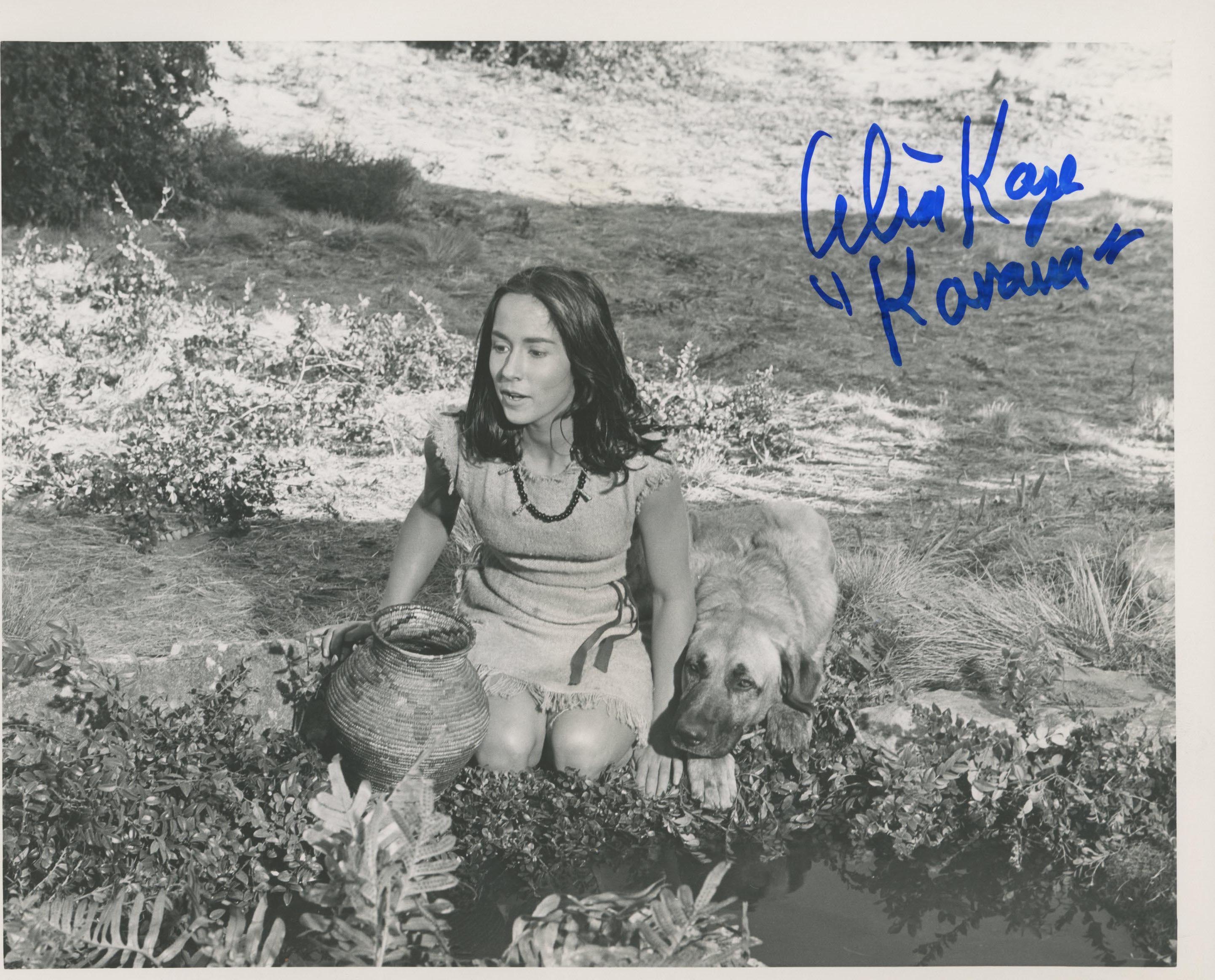 Celia Kaye signed "Island of the Blue Dolphins" movie photo
