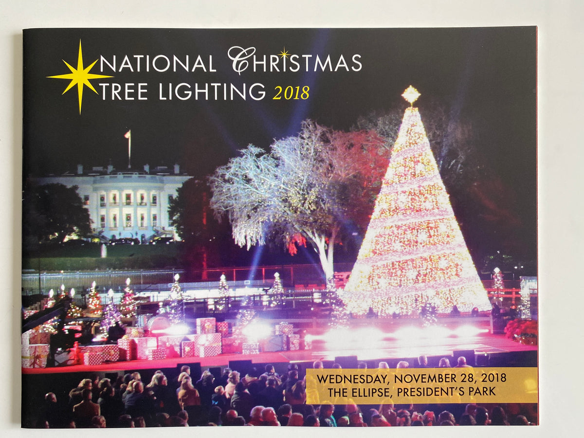 National Christmas Tree Lighting 2018 unsigned booklet