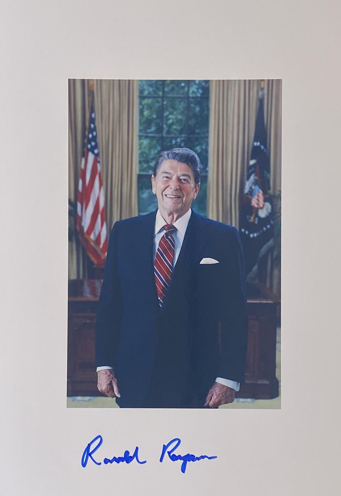 Ronald Reagan signed photo