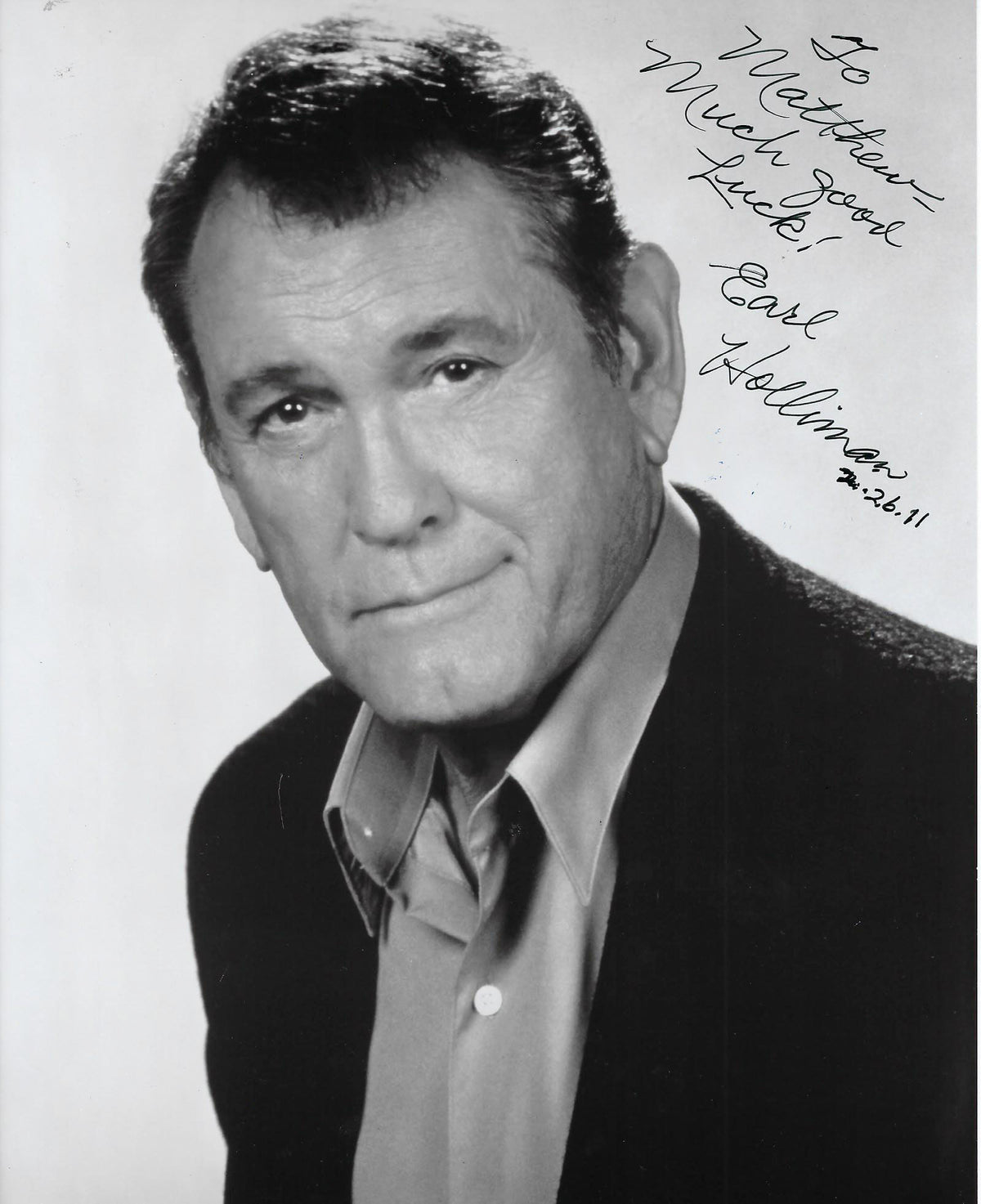 Police Story Earl Holliman signed photo