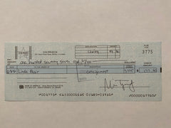 Linda Blair Star Wares consignment signed check