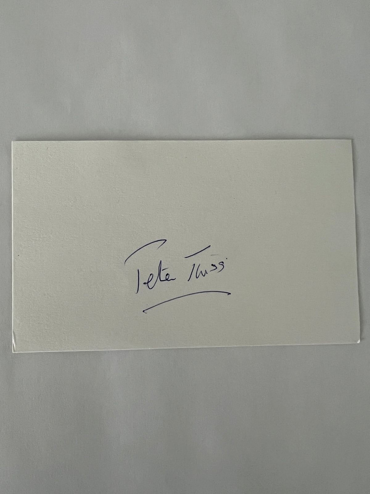 Pete Thiss signature cut