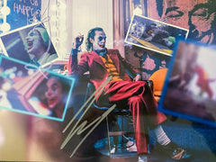 The Joker Joaquin Phoenix signed movie  photo
