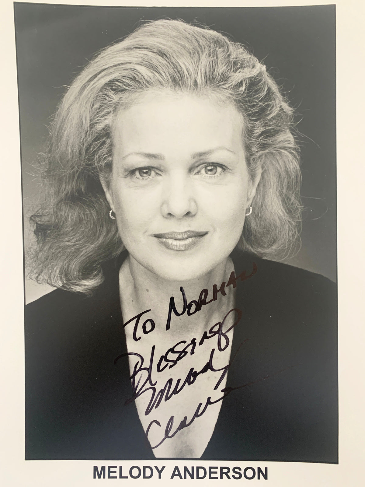 Flash Gordon's Melody Anderson signed photo