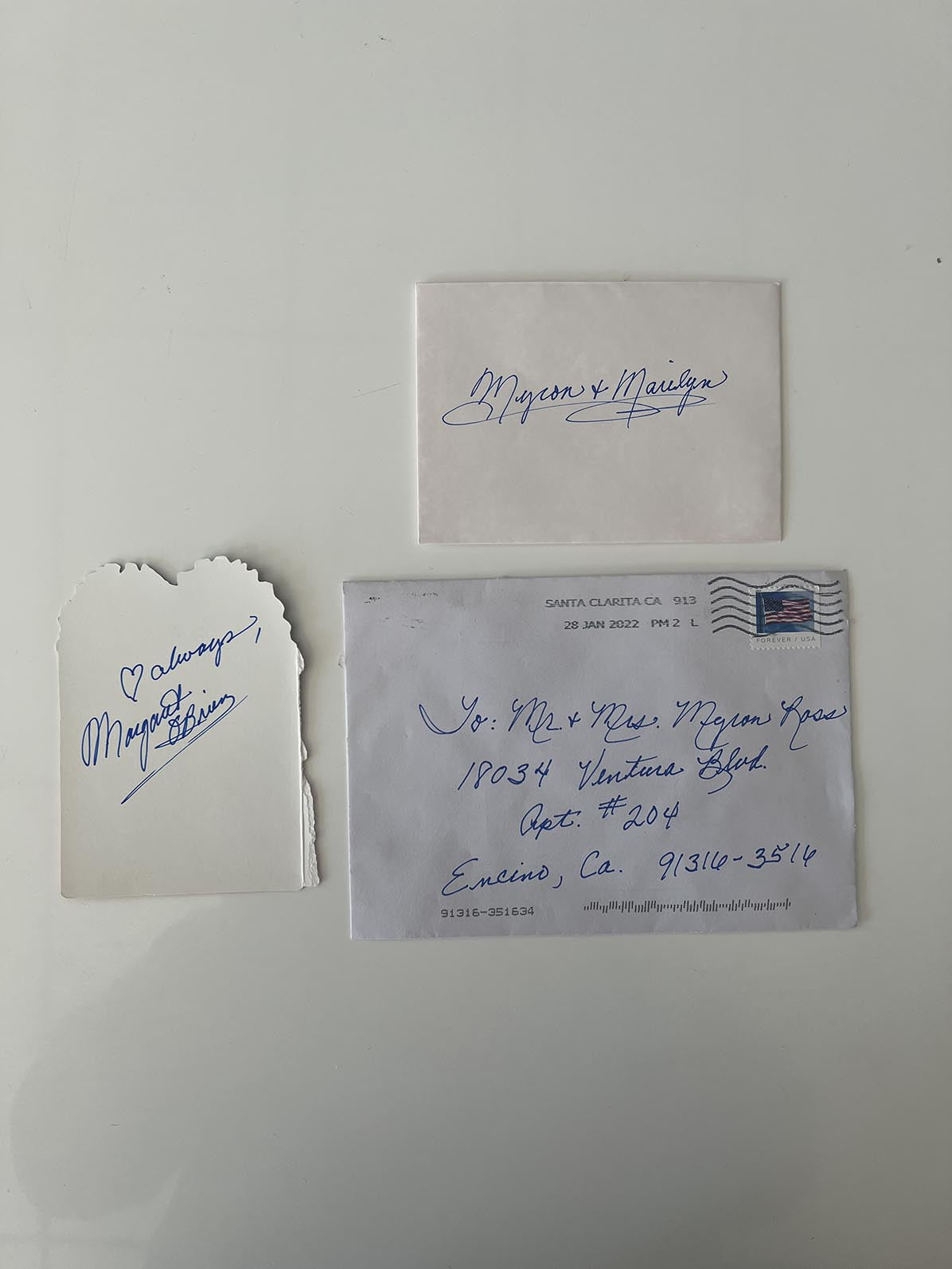 Meet Me In St Louis Margaret O'Brien signed greeting card