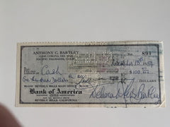 Deborah Kerr signed check