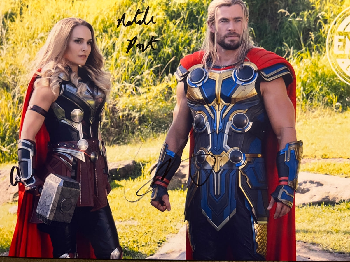 Thor Love and Thunder cast signed photo