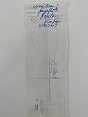 Mary Frann signed check