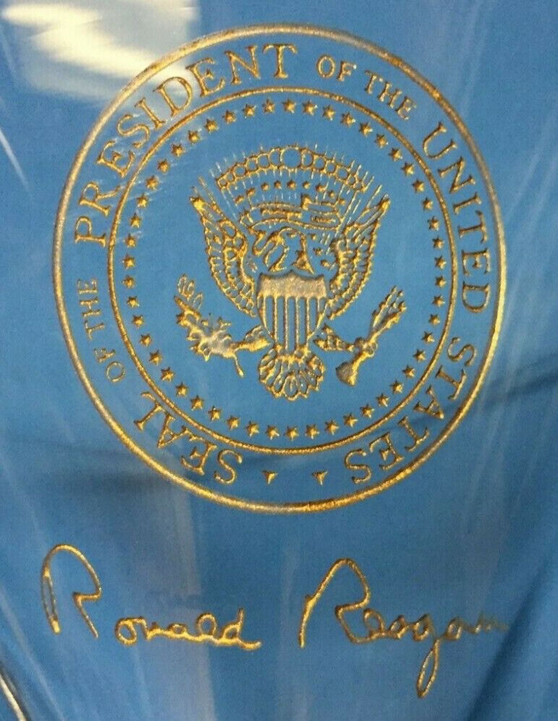 Ronald Reagan White House Issue martini glasses