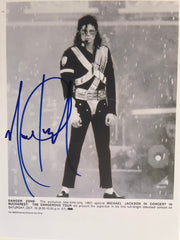 Michael Jackson signed photo. GFA Authenticated