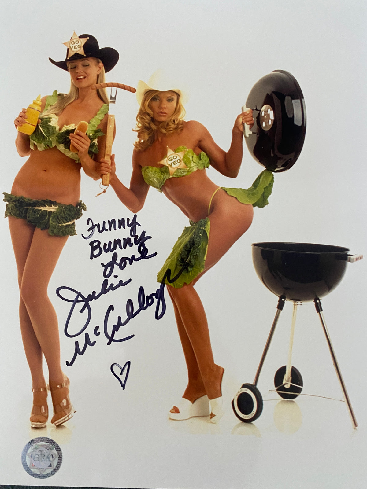 Playboy model Julie McCullough signed photo
