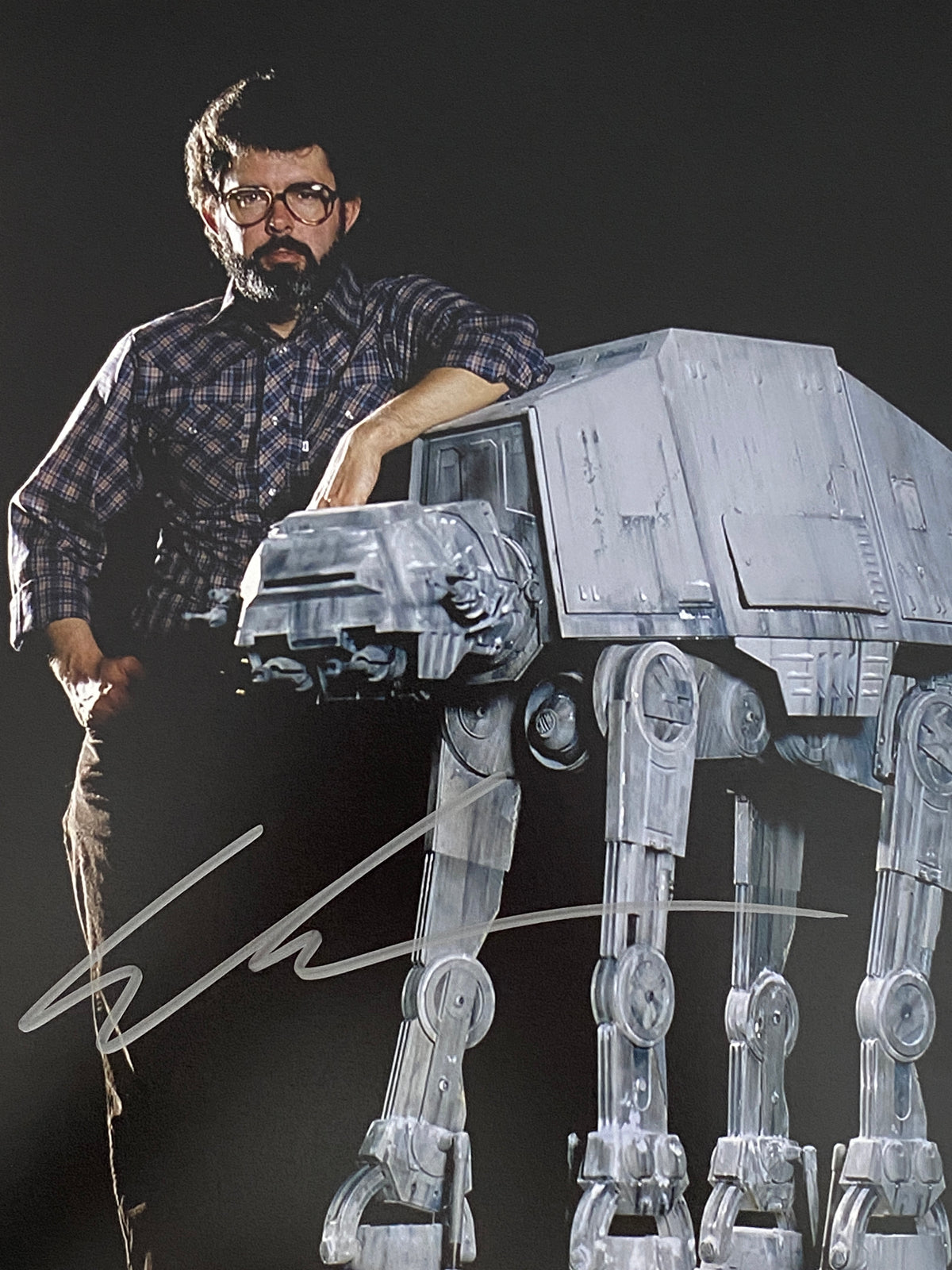 Star Wars George Lucas signed photo