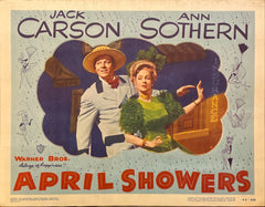Jack Carson and Ann Sothern "April Showers" original Lobby Card