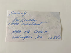 Nasa Astronaut Bill Ready Signed Note
