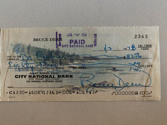 Bruce Dern signed check