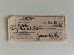 Jessica Walter signed check