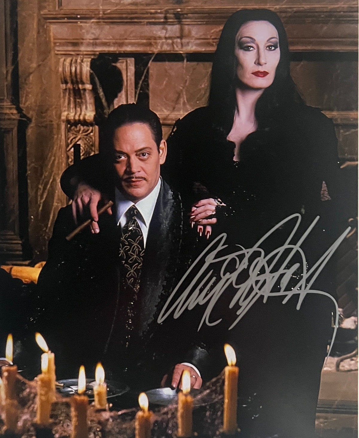 The Addams Family Anjelica Huston signed photo