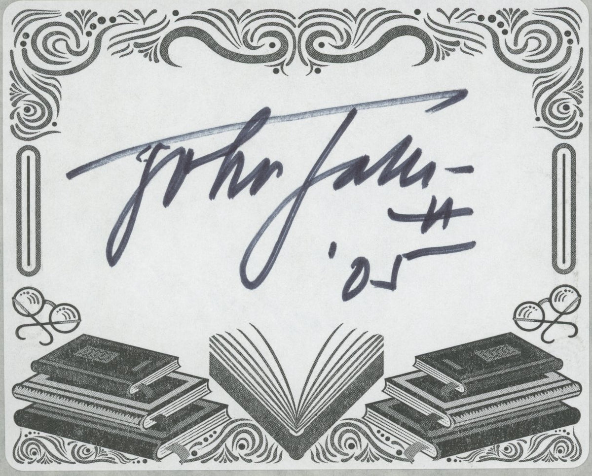John Jakes signed bookplate