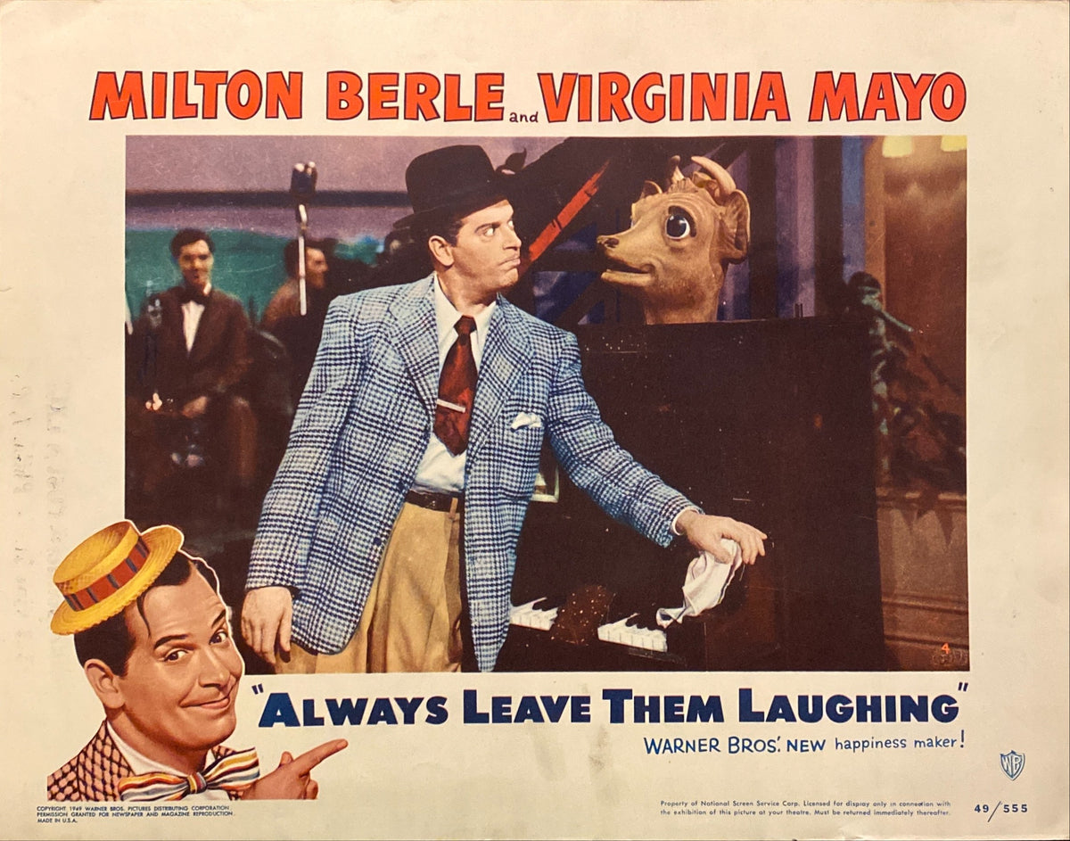 Milton Berle and Virginia Mayo "Always Leave Them Laughing" Lobby Card