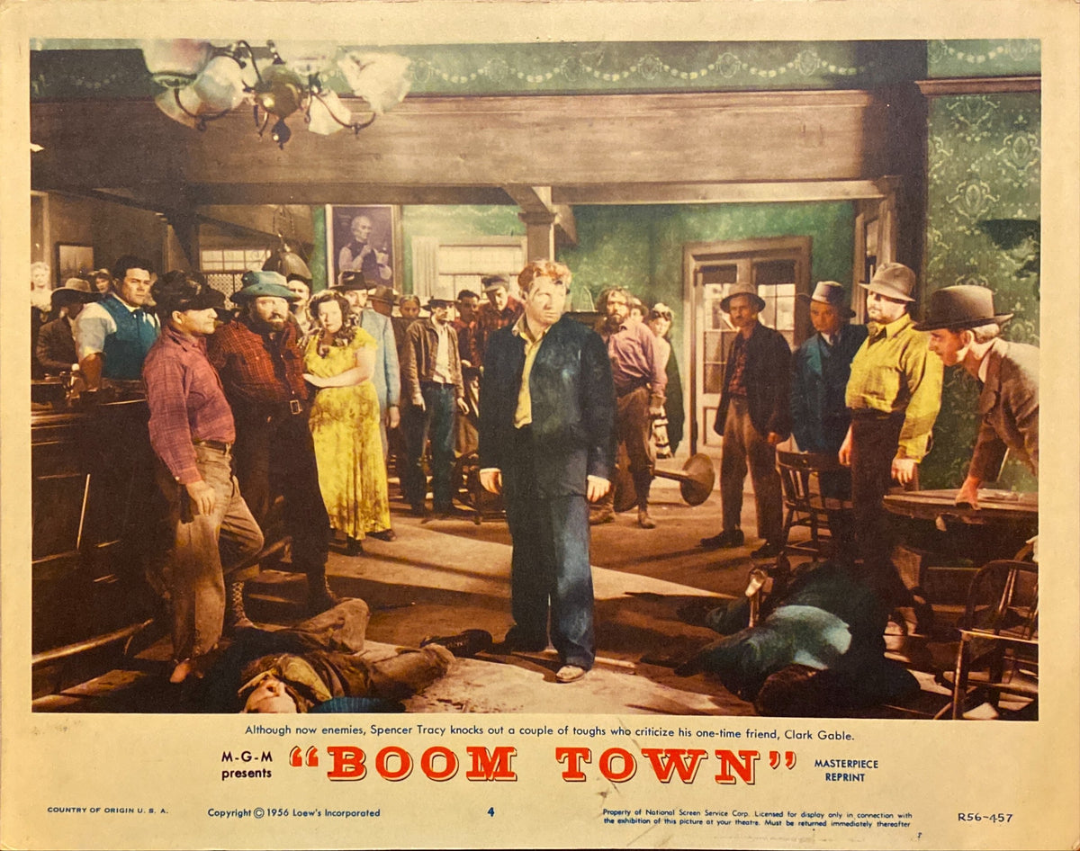 Clark Gable and Spencer Tracy "Boom Town" original Lobby Card -