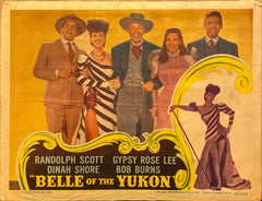 Randolph Scott and Gypsy Rose Lee "Belle of the Yukon" original Lobby Card