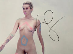 Miley Cyrus signed photo