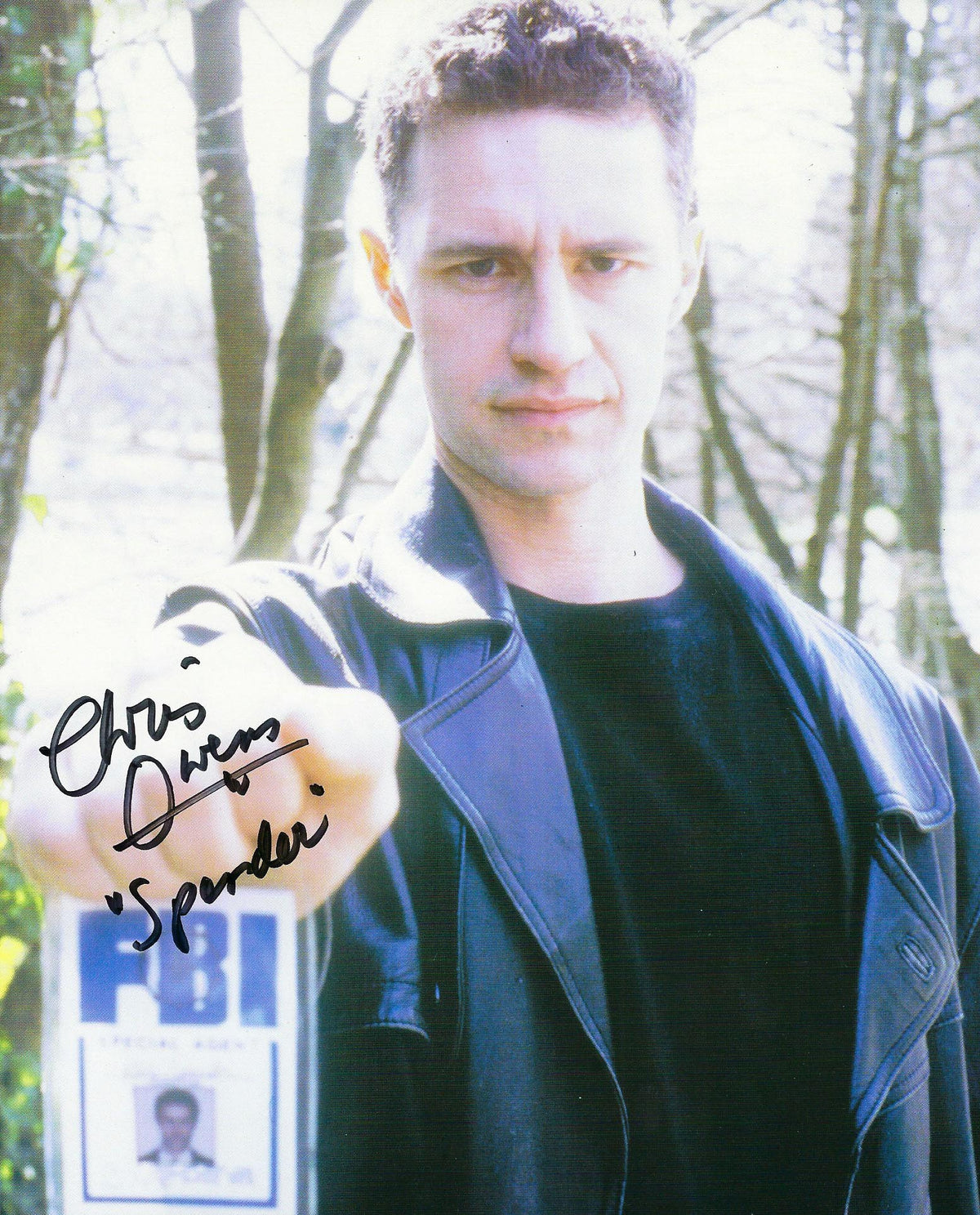 X Files Chris Owens signed photo