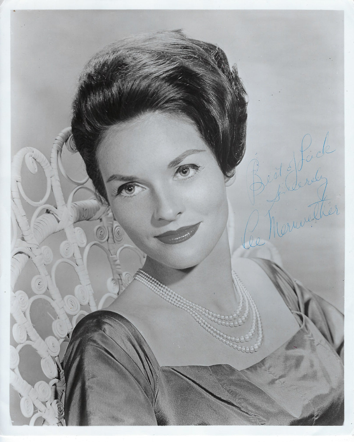 Barnaby Jones Lee Meriwether Signed Photo