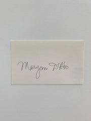 Bond Girl Maryam d'Abo original signature