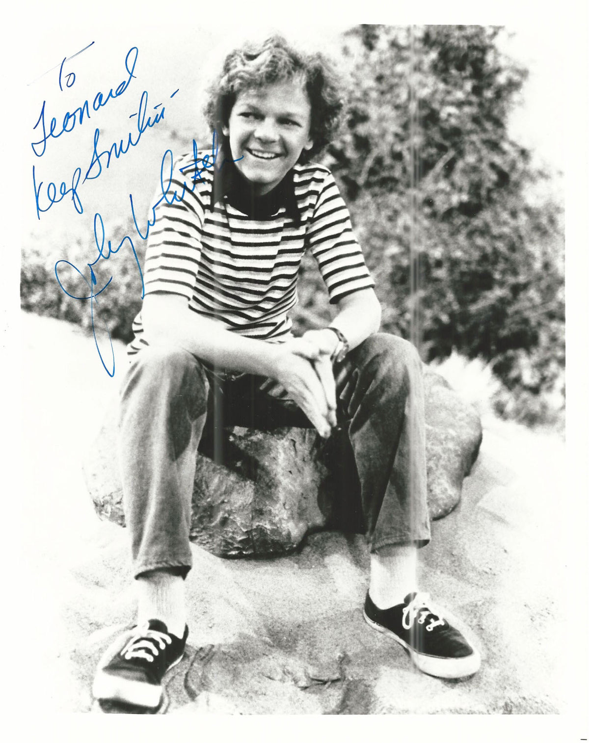 Family Affair Johnny Whitaker signed photo