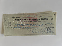 Deborah Kerr signed check