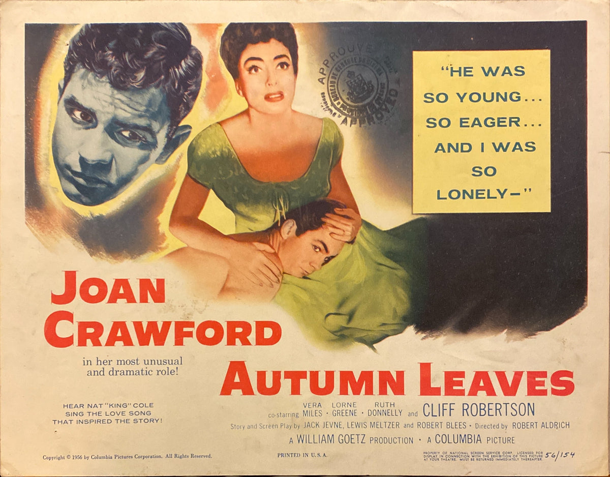 Joan Crawford "Autumn Leaves" original Lobby Card