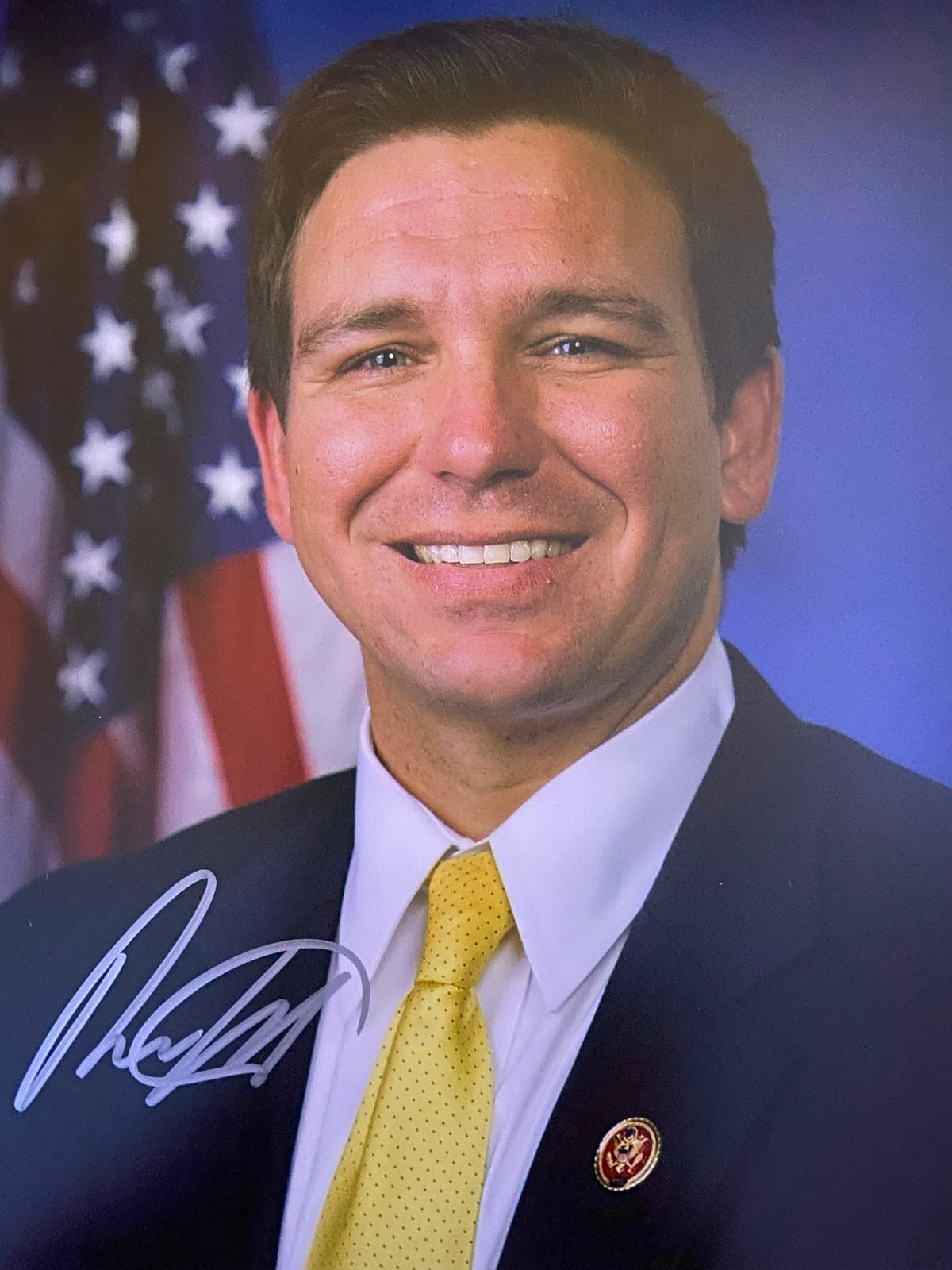 Florida Governor Ron DeSantis signed photo