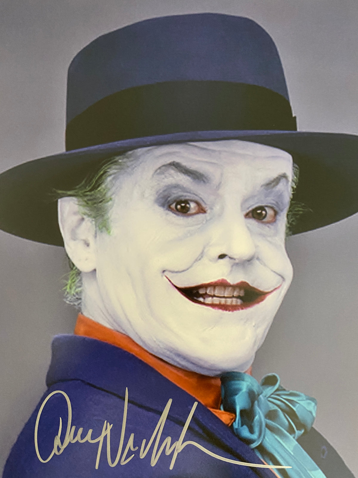 The Joker Jack Nicholson signed Batman movie photo