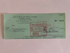 John McGivern signed check