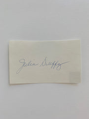 Newhart Julia Duffy original signature