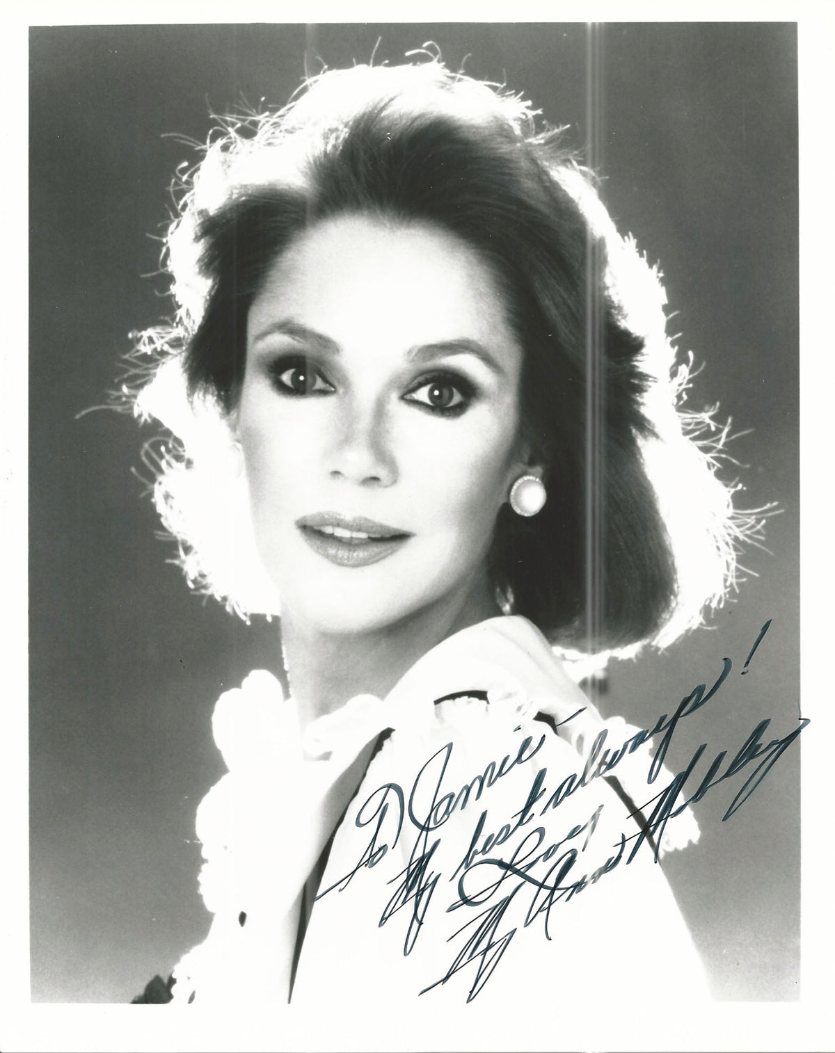 Former Miss America Mary Ann Mobley signed photo