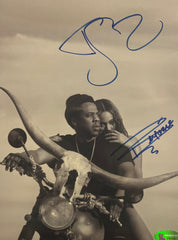 Jay-Z and Beyonce signed photo