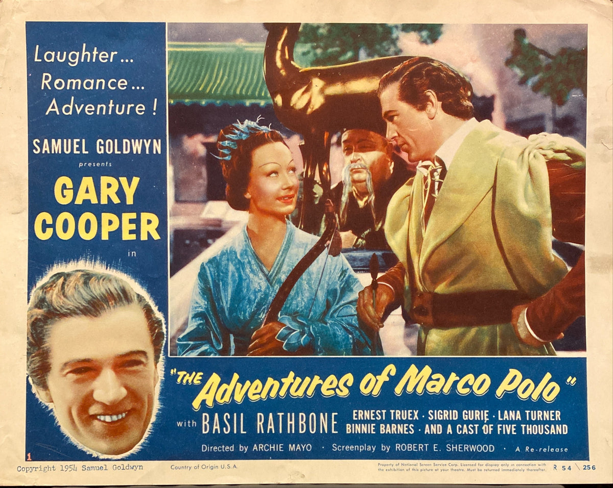 Gary Cooper and Sigrid Gurie "The Adventures of Marco Polo" Lobby Card