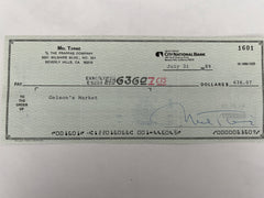 Mel Torme signed check