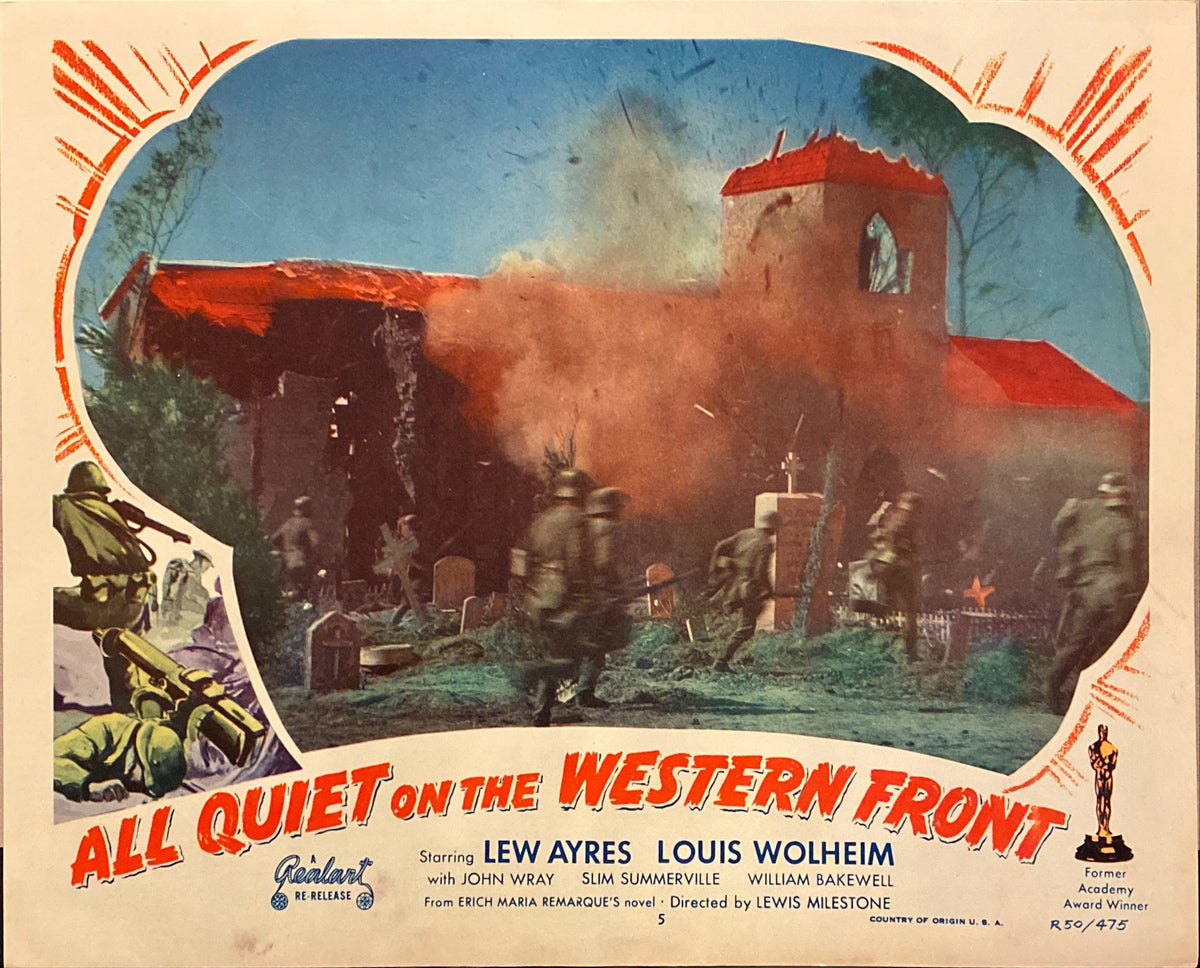 Lew Ayres and Louis Wolheim "All Quiet on the Western Front" Lobby Card