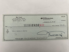 Mel Torme signed check