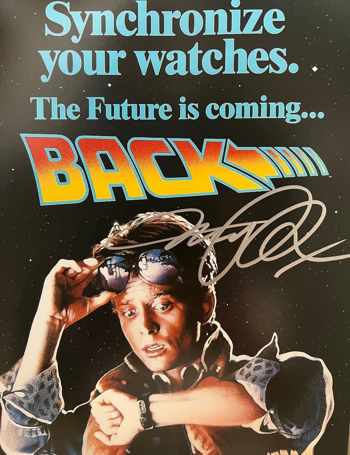 Back To The Future Michael J. Fox signed photo