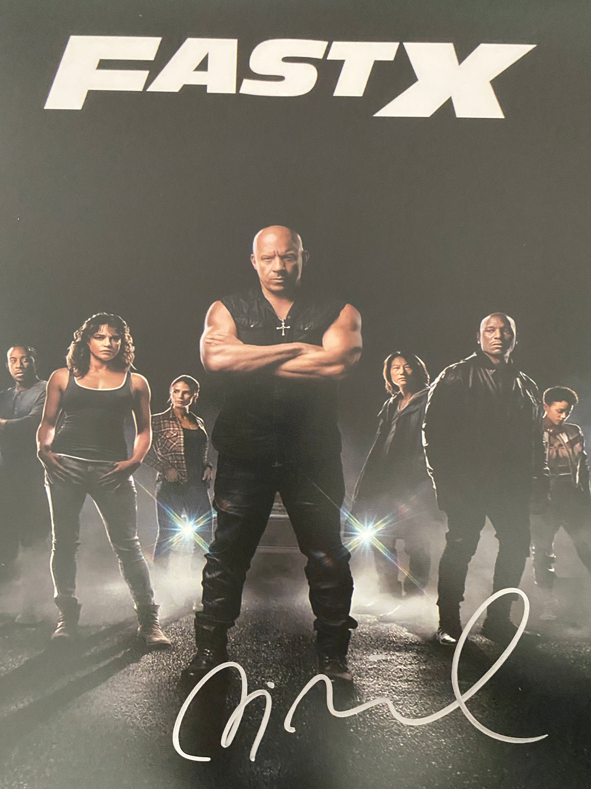 Fast X Vin Diesel signed movie photo