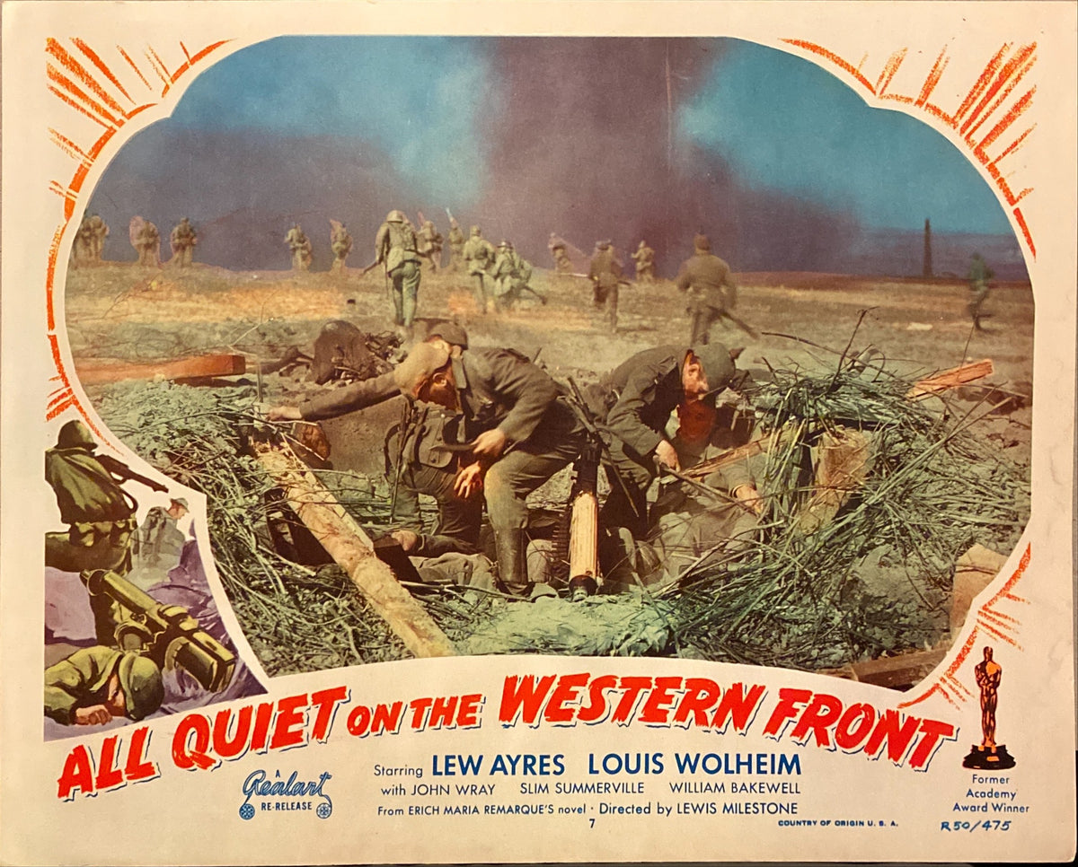 Lew Ayres and Louis Wolheim "All Quiet on the Western Front" Lobby Card