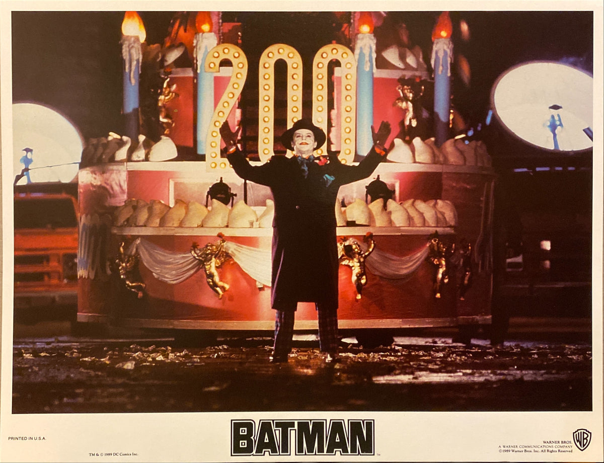 Michael Keaton, Jack Nicholson, and Kim Basinger "Batman" original Lobby Card